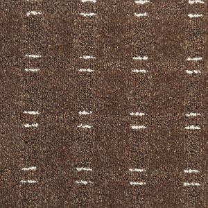 Dark Brown Loop Pile Bedroom Carpet with Beige and Felt Backing