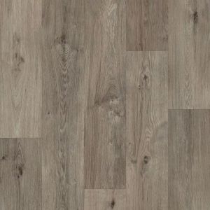 Grey Wood Effect Anti-Slip Contract Commercial Vinyl Flooring for Usage in Restaurants Kitchens, Garages, & Hospitals with 3.5mm Thickness