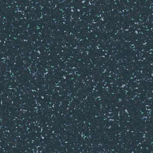 Black Speckled Effect Non-Slip Contract Commercial Vinyl Flooring for Usage in Restaurants Kitchens, & Garages with 2.0mm Thickness, Waterproof Linoleum Flooring