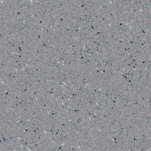 Grey Speckled Effect Non-Slip Contract Commercial Vinyl Flooring for Usage in Restaurants Kitchens, Gyms, & Garages with 2.0mm Thickness