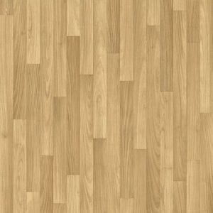 Beige Wood Effect Slip-Resistant Contract Commercial Heavy-Duty Vinyl Flooring with 3.0mm Thickness, Waterproof Linoleum Flooring